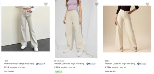 Image of Women Baggy Jeans Starting @ ₹410