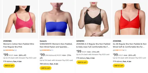 Image of Women Bra Starting @ ₹99