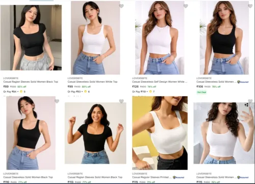 Image of Women Casual Top at starting ₹89