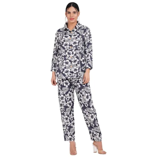 Image of Women's Co-Ord Set Casual Wear Shirt & Pant Set