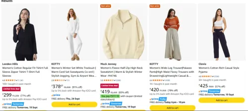 Image of Women Clothes Minimum 70% Discount