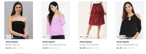 Image of women Clothes Starting @ ₹99