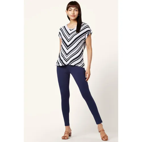 Image of Women Cotton Striped Regular Fit Top