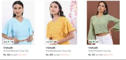 Women Crop Top Starting ₹123