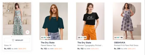Image of Women Dress at minimum 89% Discount