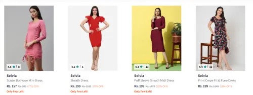 Image of Women Dresses starting @ ₹157