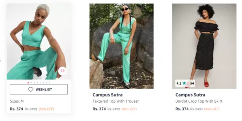 Image of Women Fashion Clothes Starting @ ₹374