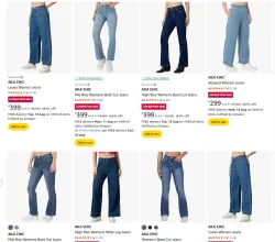 Women Fashion Jeans Starting @ ₹299