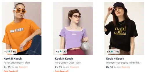 Image of Women Fashion Starting @ ₹99