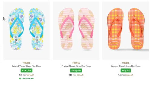 Image of Women Flip Flop Starting @ ₹49