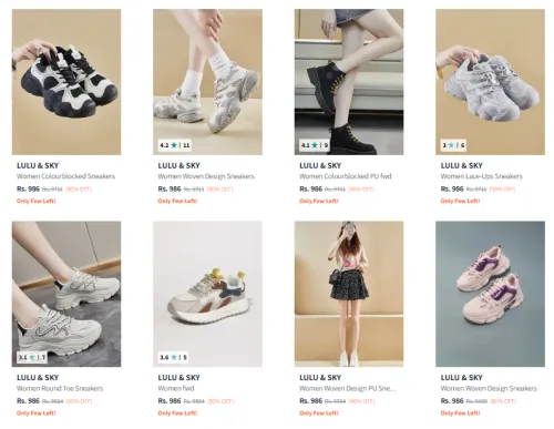 Image of Women Footwear Minimum upto 90% Discount