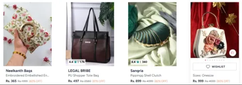 Image of Women handbags up to 82% Discount 