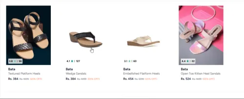 Image of Women Heels at minimum 65% Discount