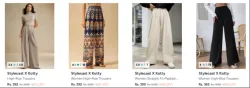 Women high rise trousers up to 80% Discount 