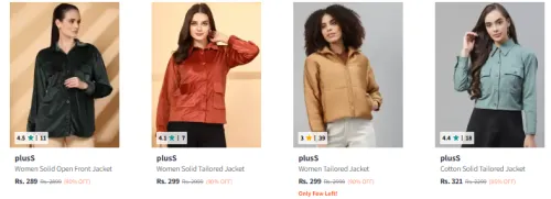 Image of Women Jacket Minimum 90% Discount