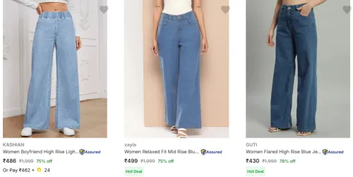 Image of Women Jeans Minimum 70% Discount