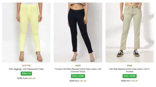 Image of Women Jeans Starting @ ₹176