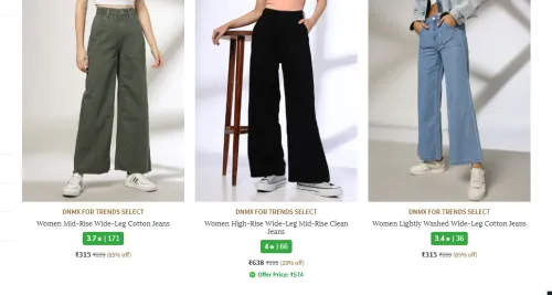 Image of Women Jeans Starting @ ₹315
