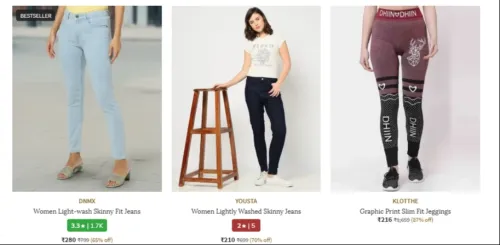Image of Women Jeans Startting at @ ₹280