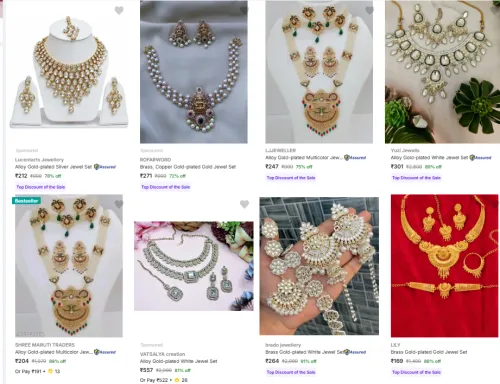 Image of Women Jewellery Minimum up to 90% Discount
