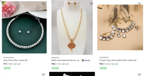 Image of Women Jewels Set Starting @ ₹73