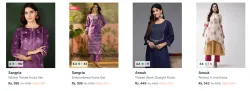  Women Kurta Set Flat 90% Discount