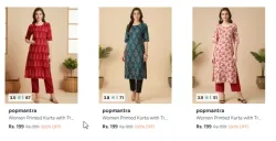 Women Kurta Sets Flat @ ₹199