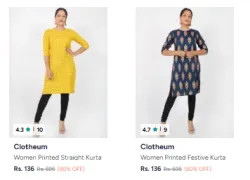 Women Kurta Starts at Rs136