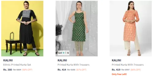 Image of Women Kurta Suit Minimum 80% Discount