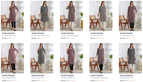 Image of Women Kurtas starting @ ₹99
