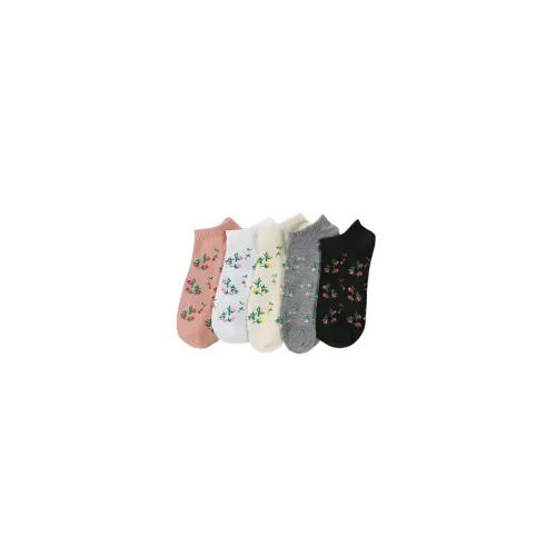 Image of Women Modern Cotton Regular Socks, Multicoloured [ pack of 5 ]