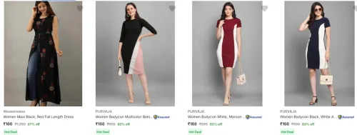 Image of Women Premium Dresses at ₹166 