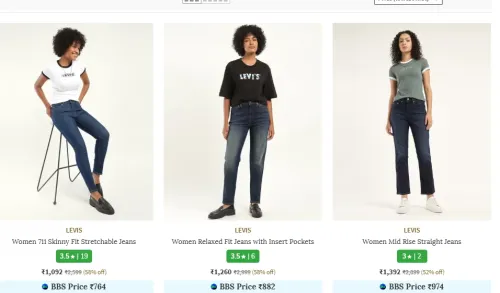 Image of Women Relaxed Fit Jeans Starting @ 300