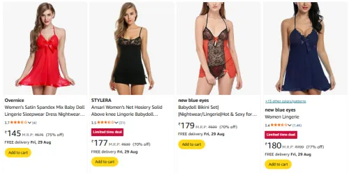 Image of Women,s Bikini Set| |Nightwear Starting @ ₹145