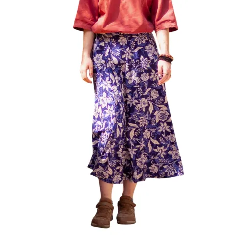 Image of Women's Boho Skirt High Low Split Summer Beach Midi Wrap Skirts