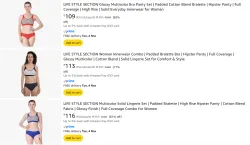 Womens Bra Panty Set Starting At ₹109