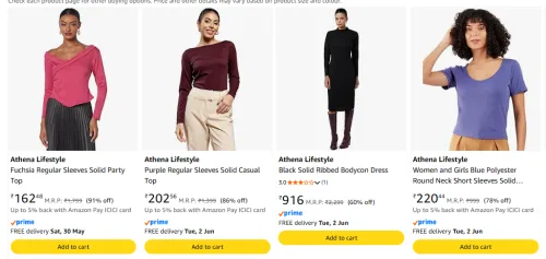 Image of Women's Clothing Starting at ₹162