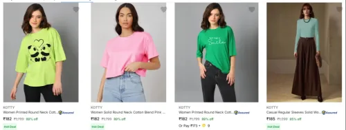 Image of Women's Clothing Starting at ₹182