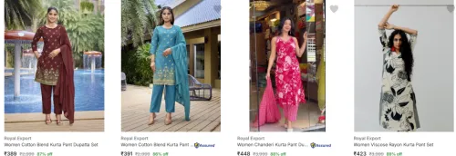 Image of Women's Ethnic Sets @ ₹389