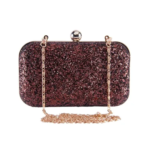 Image of TOOBA Handicraft Women’s Glitter Clutch Purse | Elegant Handbag with Zari & Sequin Work 