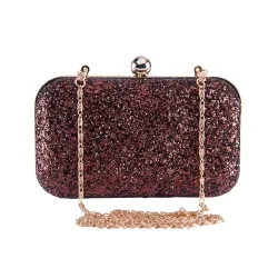 TOOBA Handicraft Women’s Glitter Clutch Purse | Elegant Handbag with Zari & Sequin Work 