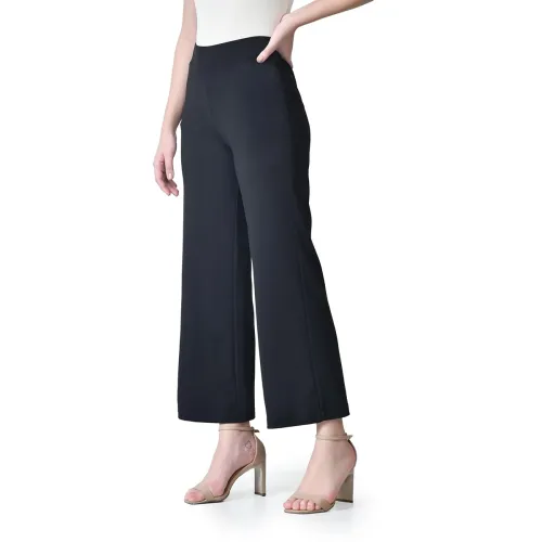 Image of Women's High Waist Straight Fit Trousers