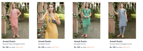 Image of Women's Kurta starting @ ₹139