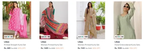 Image of Women's Kurta @ Upto 87% Discount 