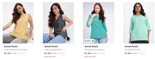 Image of Women's Kurti Starting @ ₹153