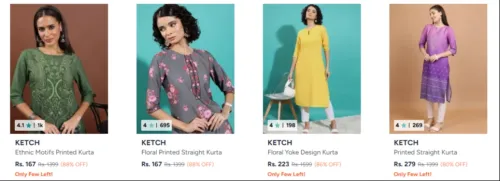 Image of Women's long kurta at starting ₹167