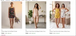 Womens Night Suits at minimum 86% Discount