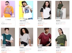 WomenS Over Sized Tshirts Starting @ ₹139