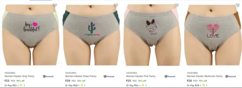 Image of Women's Panties Starting From @ ₹23