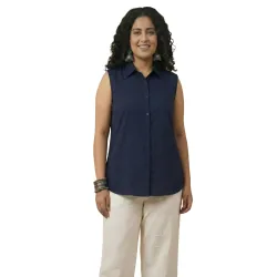 Womens Plus Size Sleeveless Shirt